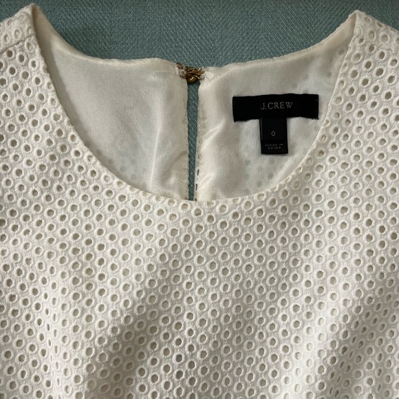 J. Crew Eyelet White Summer Dress - Picture 3 of 6